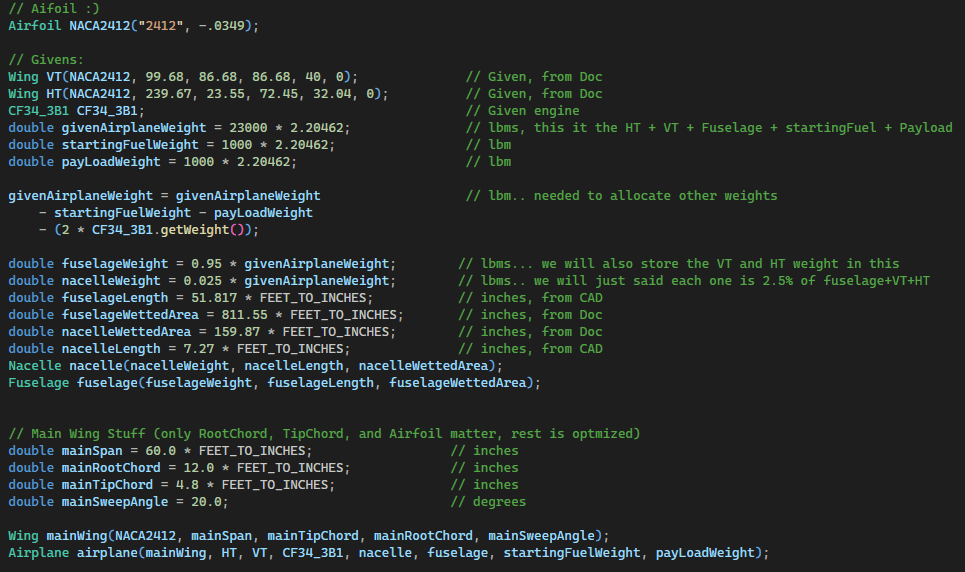Optimization Configuration Code